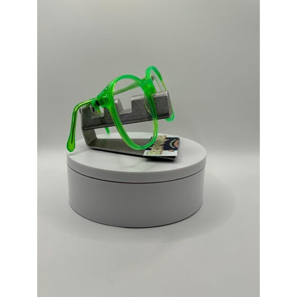 NEW Vintage Eyeglasses | Non RX | Preppy 90s Style Clear Lens | Neon Green #648 - Picture 4 of 8